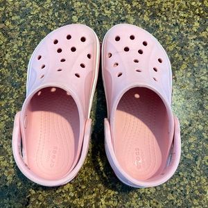 Pink girls crocs